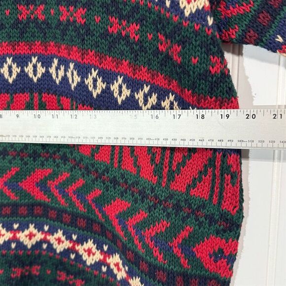 Vintage Abercrombie & Fitch 1892 Sweater Men’s M Fair Isle Knit 90s Coogi Style - Picture 6 of 9